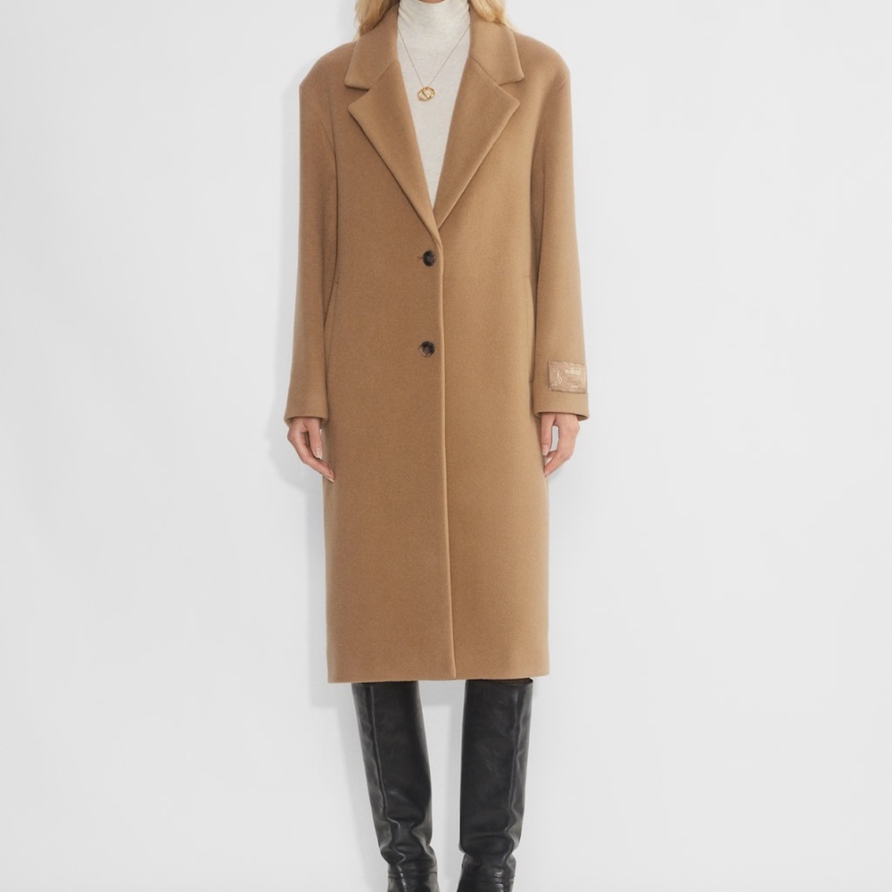 Aritzia Wilfred The Only Coat in Camel
